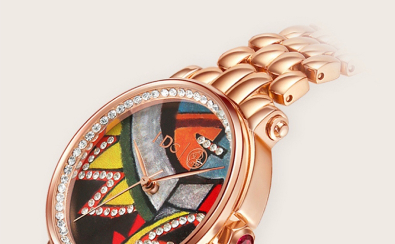 全国包邮 i do 毕加索系列礼品腕表 原装进口2035机芯 艺术腕表手表