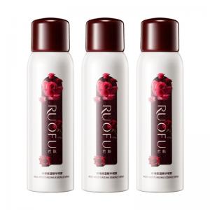 J-【三瓶装】RUOFU若肤玫瑰保湿精华喷雾180ml（玫瑰红盖款）