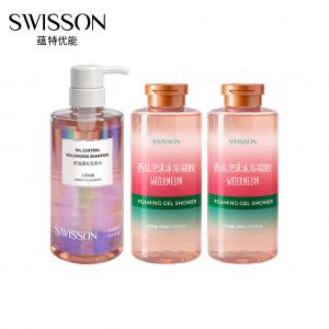 J-蕴特优能SWISSON控油蓬松洗发水 白茶玫瑰留香洗发露500ml*2 +西瓜泡沫沐浴凝胶530ml/西瓜泡沫沐浴凝胶530ml*2+控油蓬松洗发水500ml 2个规格 普区包邮